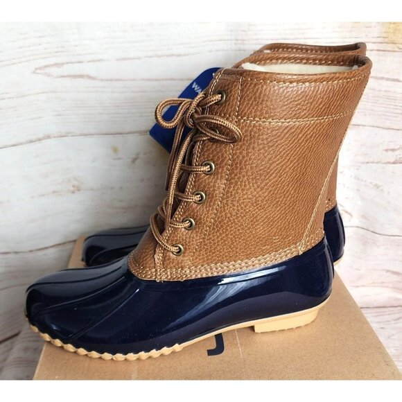 Fall 2022 Navy/Tan Maplewood Waterproof JBU By Jambu Women’s Boots 7M EUR 37 - Picture 5 of 14